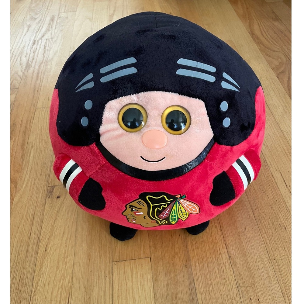 Ty Beanie Balls Chicago Blackhawks Patrick Kane Large 16in Plush Rare NHL